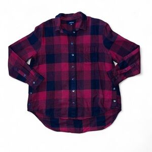 Madewell Red and Black Checkered Shirt